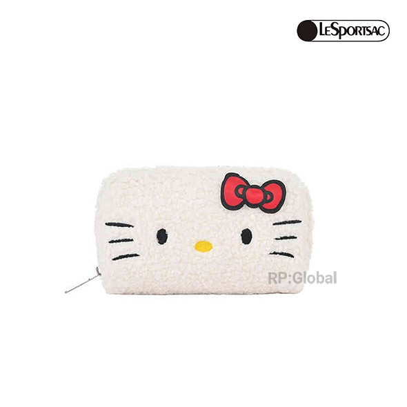 레스포삭 헬로키티 50주년 한정판 뽀글이 파우치 양털 화장품 코스메틱 HELLO KITTY 산리오
