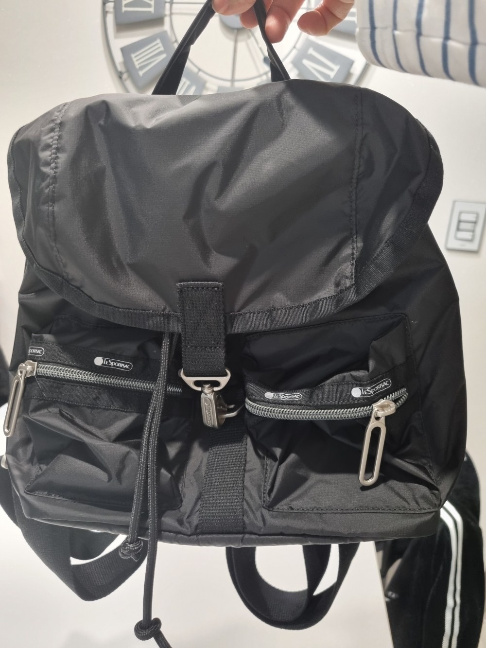 레스포삭 미니백팩 경량 Essential C Mini Backpack 미니백 블랙 RP Global