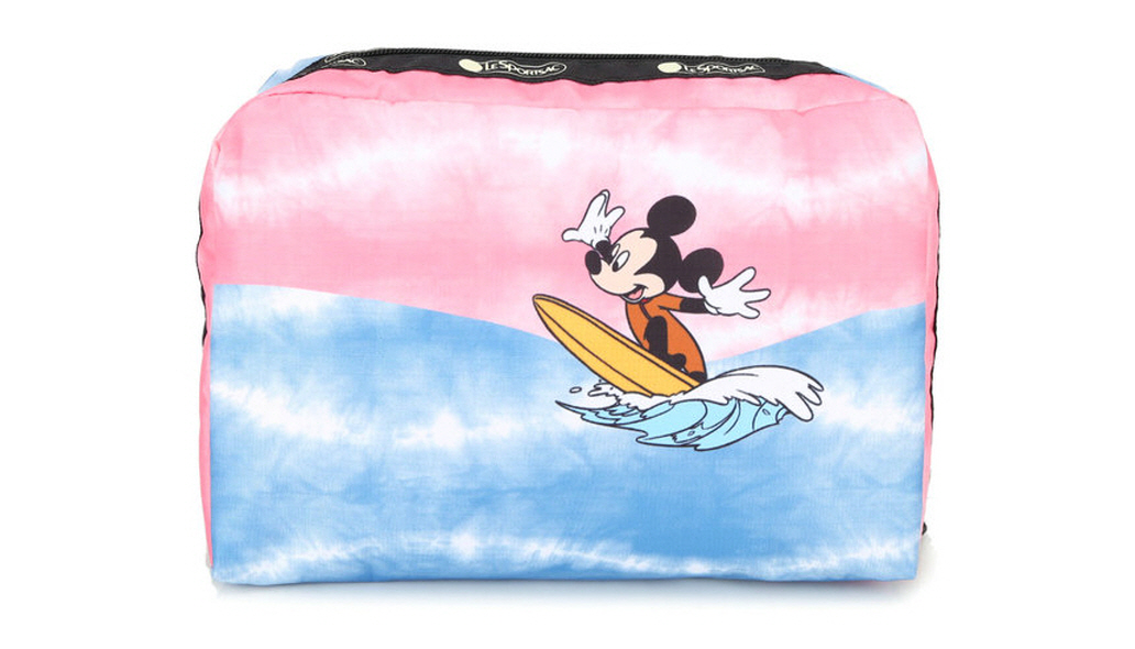 레스포삭 파우치 다용도 화장품 수납 라지 디즈니 미키와 친구들 Disney's Surf's Up
